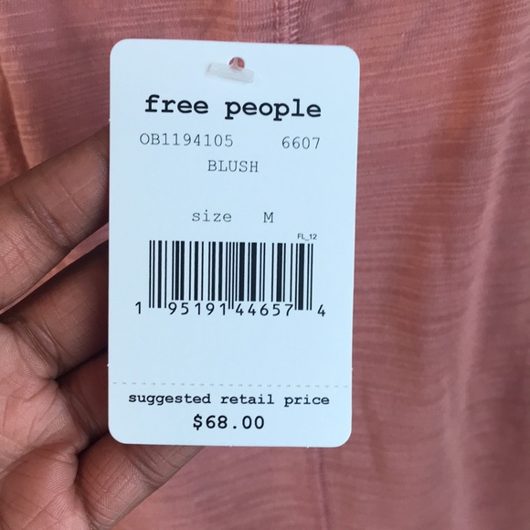 Free people long ruffled sleeved t shirt size M - Picture 6 of 9